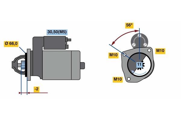 BOSCH 0 001 109 364 - Starter
