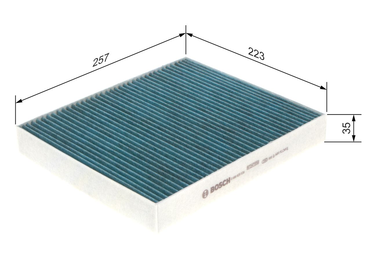 BOSCH 0 986 628 539 - Filter, Innenraumluft