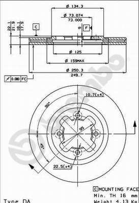 BREMBO 09.4789.10 - Bremsscheibe
