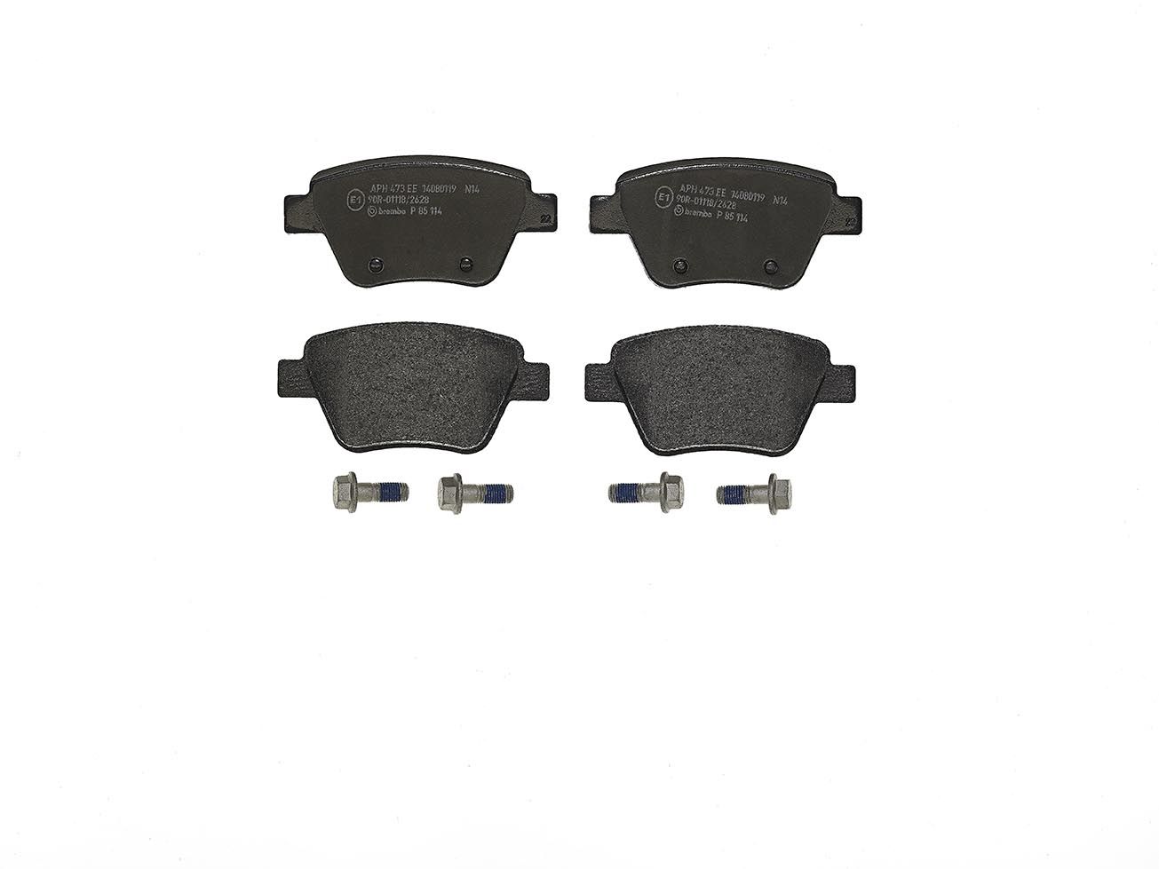BREMBO P 85 114 - Bremsbelagsatz, Scheibenbremse