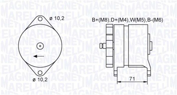 MAGNETI MARELLI 063731438010 - Generator