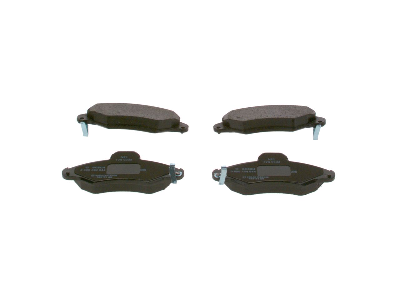 BOSCH 0 986 424 644 - Bremsbelagsatz, Scheibenbremse