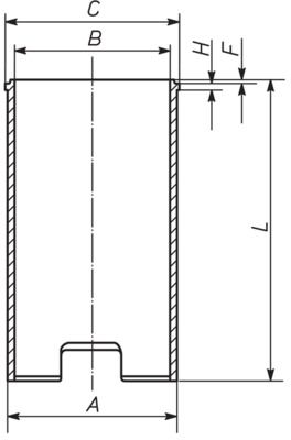 MAHLE 029 WV 13 00 - Zylinderlaufbuchse