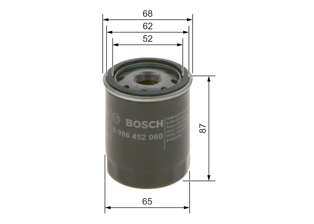 BOSCH 0 986 452 060 - Ölfilter