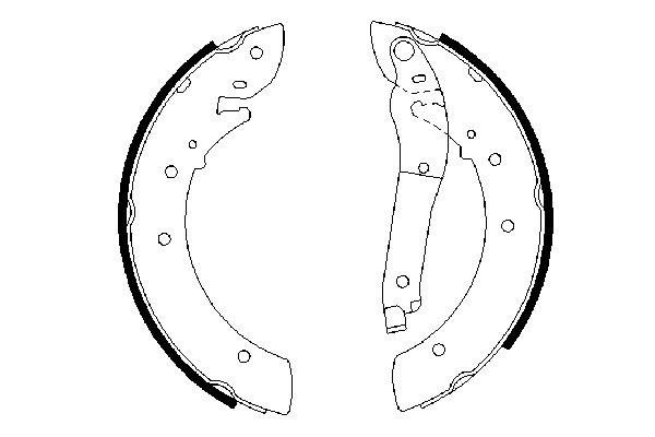BOSCH 0 986 487 403 - Bremsbackensatz