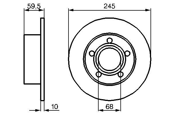 BOSCH 0 986 478 023 - Bremsscheibe