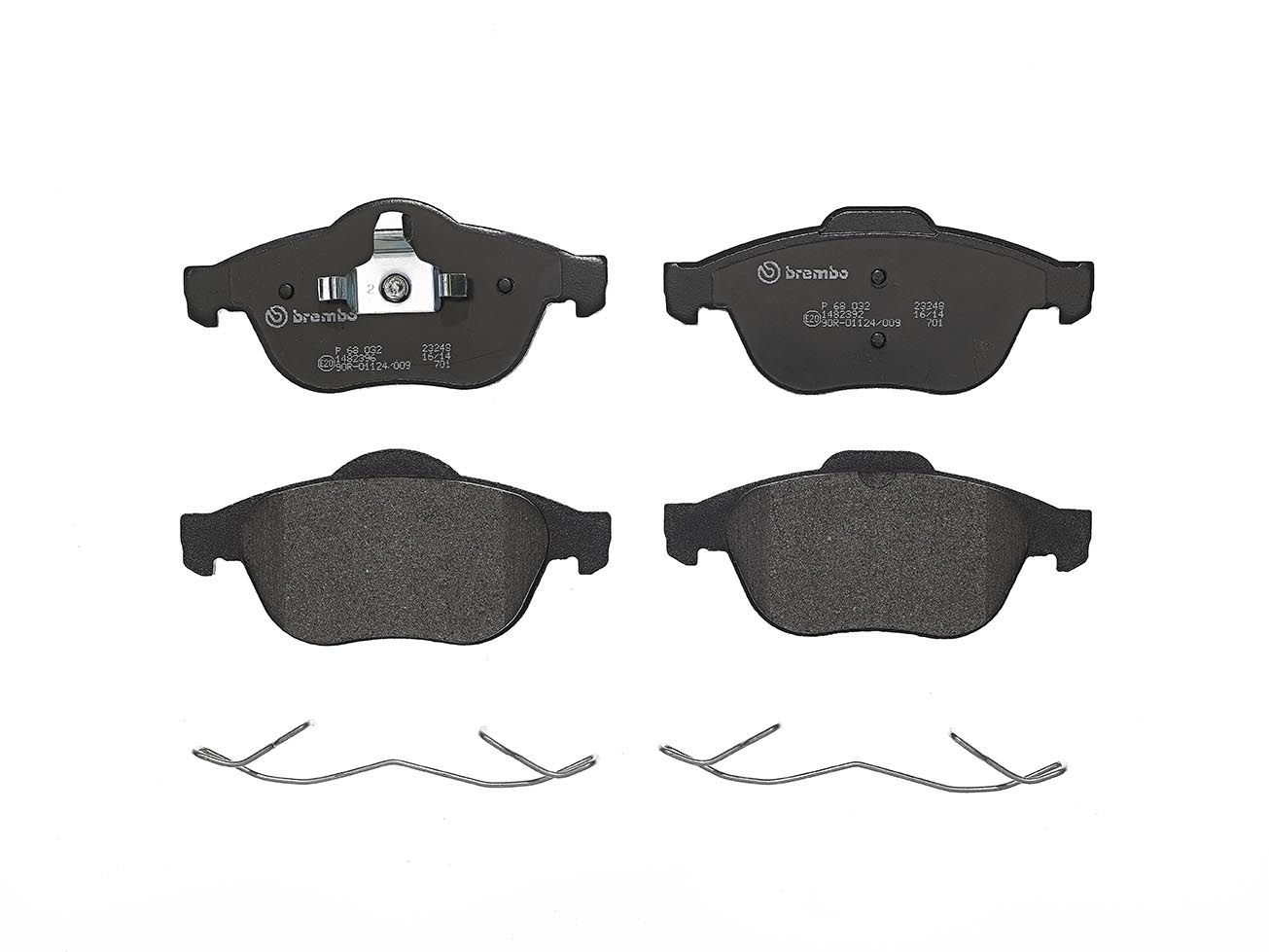 BREMBO P 68 032 - Bremsbelagsatz, Scheibenbremse