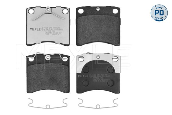 MEYLE 025 216 3517/PD - Bremsbelagsatz, Scheibenbremse