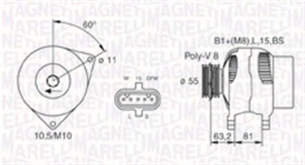 MAGNETI MARELLI 063731699010 - Generator