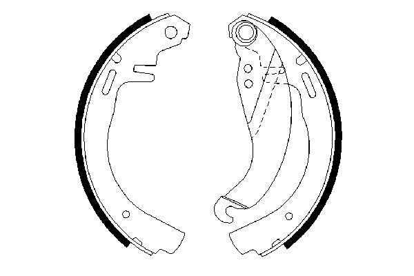 BOSCH 0 986 487 068 - Bremsbackensatz