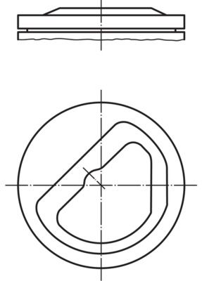 MAHLE 082 08 00 - Kolben