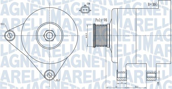 MAGNETI MARELLI 063731945010 - Generator