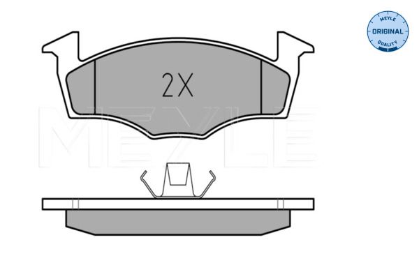MEYLE 025 218 6817/W - Bremsbelagsatz, Scheibenbremse