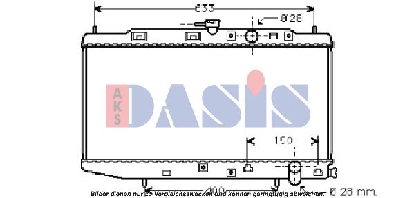 AKS DASIS 100321N - Kühler, Motorkühlung