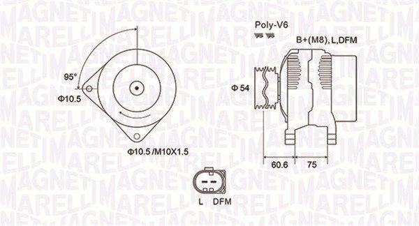 MAGNETI MARELLI 063731757010 - Generator