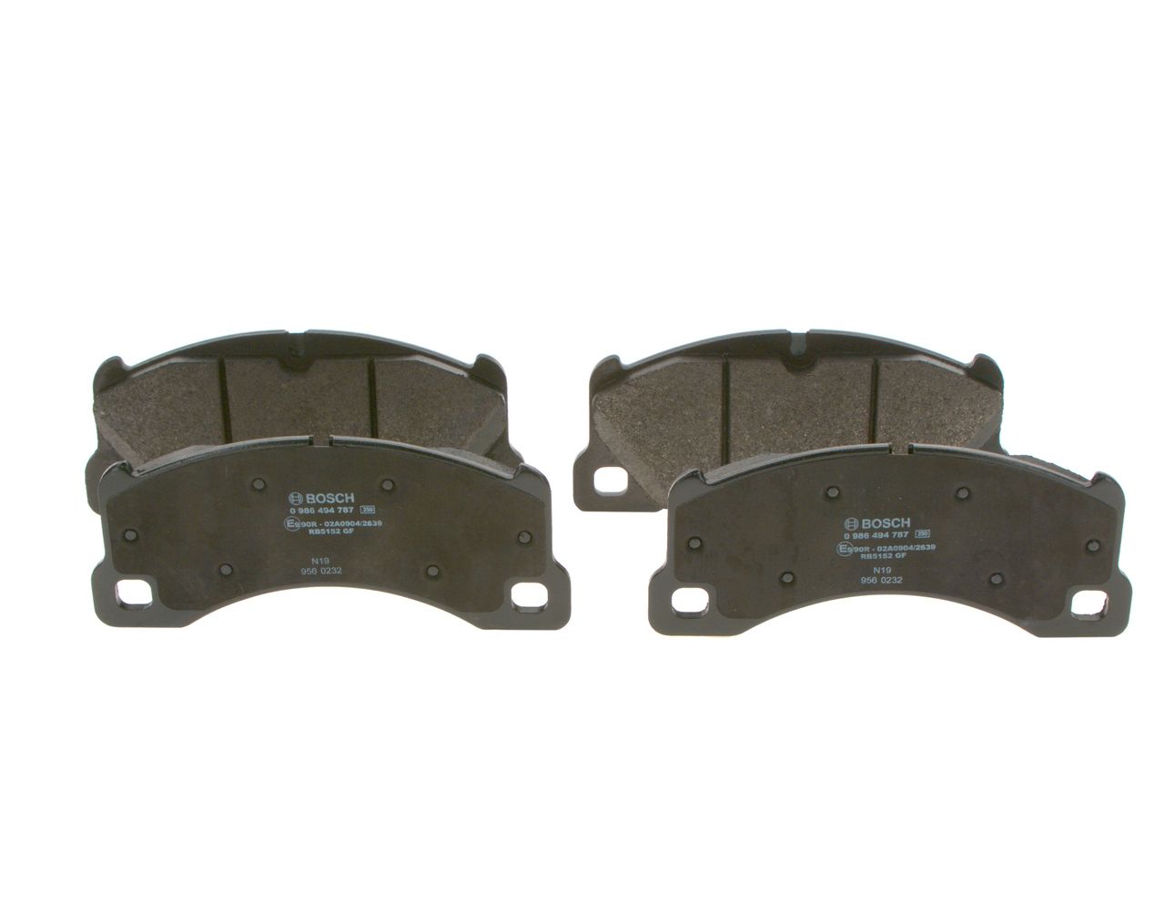 BOSCH 0 986 494 787 - Bremsbelagsatz, Scheibenbremse