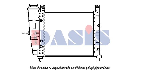 AKS DASIS 080240N - Kühler, Motorkühlung