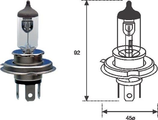 MAGNETI MARELLI 002555100000 - Glühlampe, Fernscheinwerfer