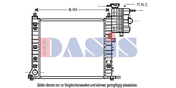 AKS DASIS 120083N - Kühler, Motorkühlung