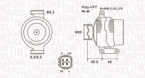 MAGNETI MARELLI 063731726010 - Generator