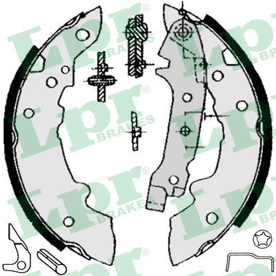 LPR 04321 - Bremsbackensatz