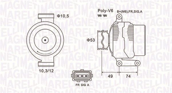 MAGNETI MARELLI 063731638010 - Generator