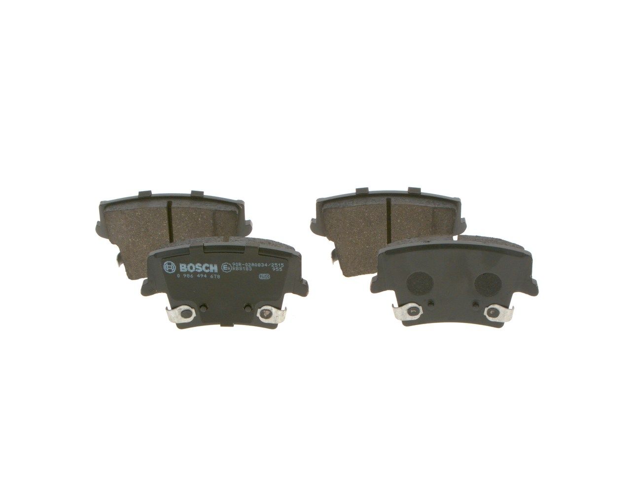 BOSCH 0 986 494 678 - Bremsbelagsatz, Scheibenbremse