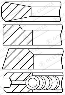 GOETZE ENGINE 08-132000-10 - Kolbenringsatz