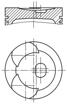 MAHLE 001 87 00 - Kolben