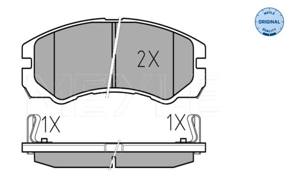 MEYLE 025 218 4516/W - Bremsbelagsatz, Scheibenbremse
