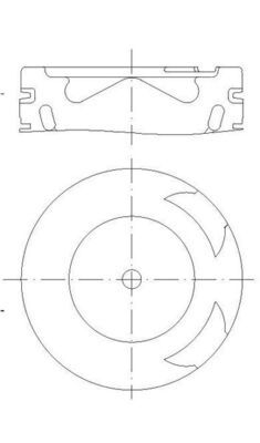 MAHLE 001 PI 00186 000 - Kolben