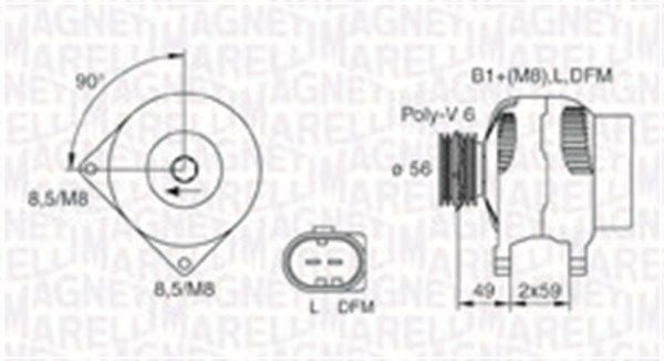 MAGNETI MARELLI 063731378010 - Generator