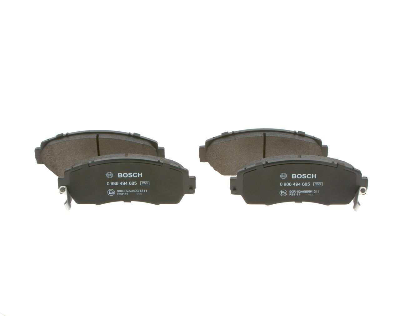 BOSCH 0 986 494 685 - Bremsbelagsatz, Scheibenbremse