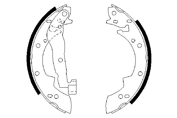 BOSCH 0 986 487 076 - Bremsbackensatz