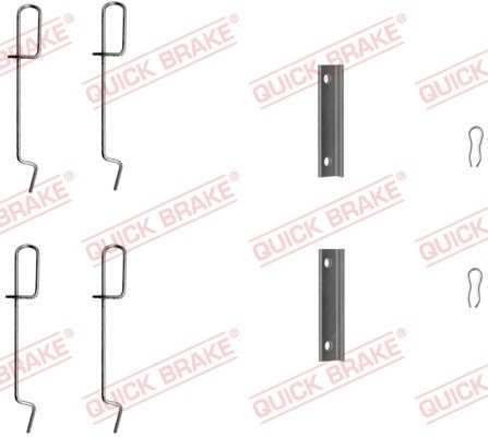 QUICK BRAKE 109-1125 - Zubehörsatz, Scheibenbremsbelag