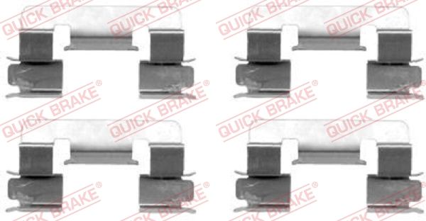 QUICK BRAKE 109-1293 - Zubehörsatz, Scheibenbremsbelag