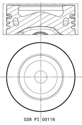 MAHLE 028 PI 00116 000 - Kolben
