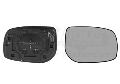 VAN WEZEL 5432838 - Spiegelglas, Außenspiegel