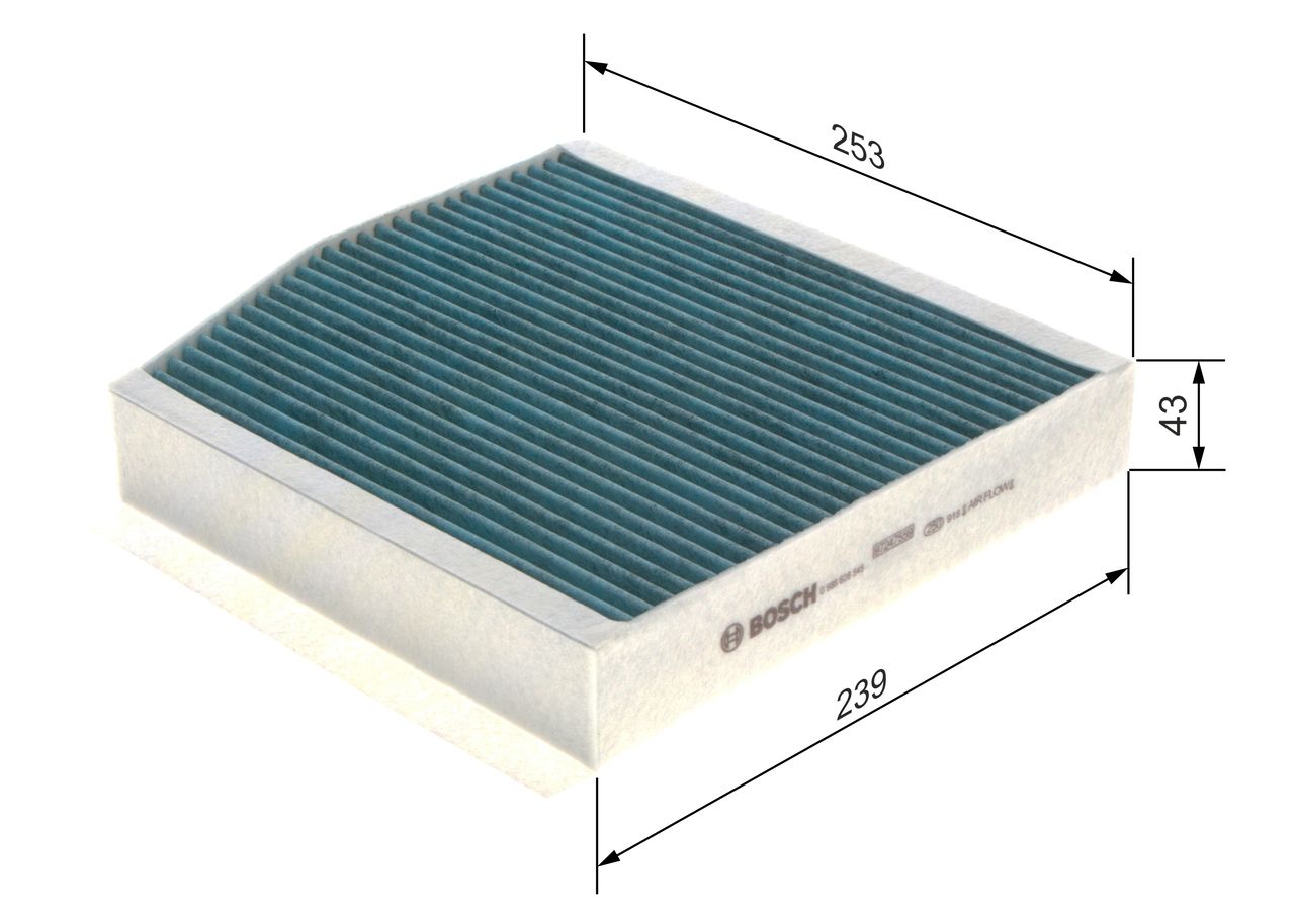 BOSCH 0 986 628 545 - Filter, Innenraumluft