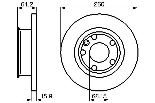 BOSCH 0 986 478 547 - Bremsscheibe