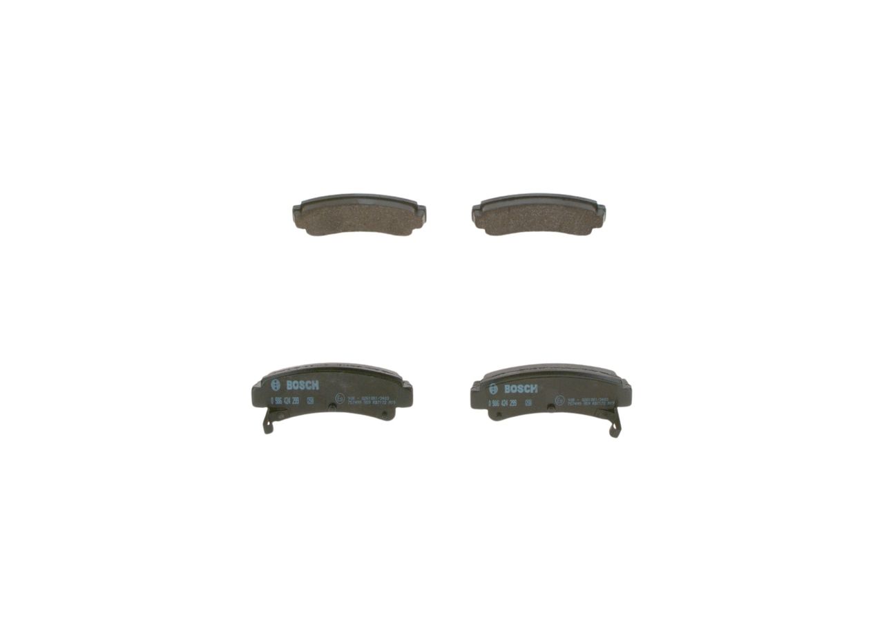 BOSCH 0 986 424 299 - Bremsbelagsatz, Scheibenbremse