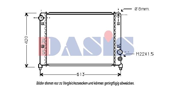 AKS DASIS 010210N - Kühler, Motorkühlung