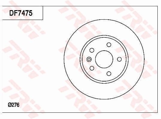 TRW DF7475 - Bremsscheibe