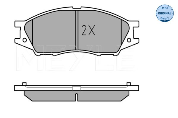 MEYLE 025 246 4815/W - Bremsbelagsatz, Scheibenbremse