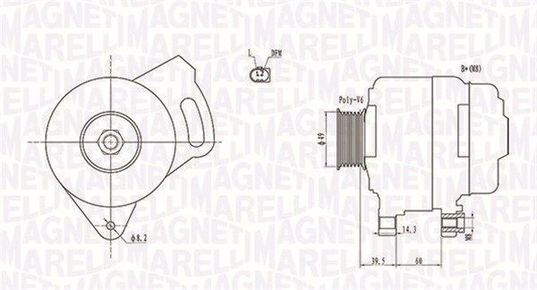 MAGNETI MARELLI 063731750010 - Generator