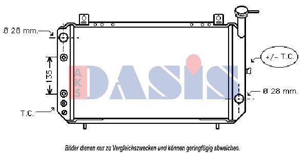 AKS DASIS 070035N - Kühler, Motorkühlung