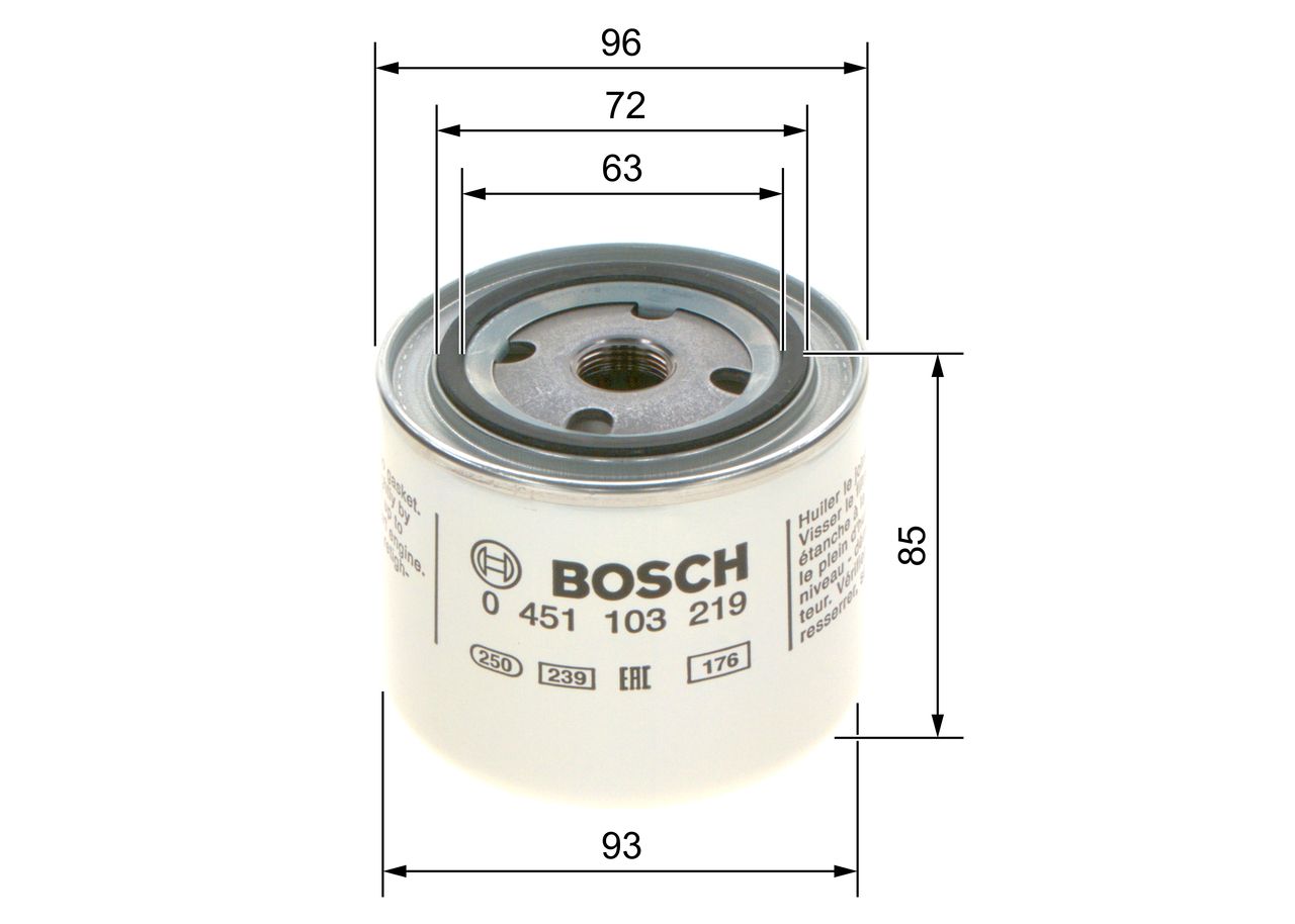 BOSCH 0 451 103 219 - Ölfilter