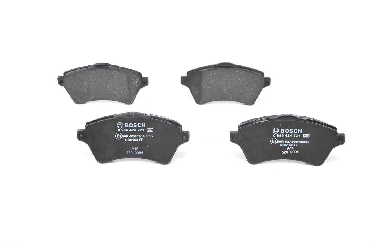 BOSCH 0 986 424 721 - Bremsbelagsatz, Scheibenbremse