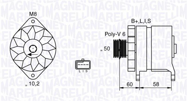 MAGNETI MARELLI 063532637010 - Generator