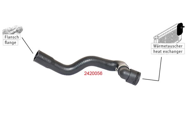 METZGER AUTOTEILE 2420056 - Kühlerschlauch